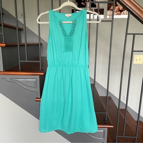 Pixley Stitch Fix Bogota Dress Green Embroidered XS - Picture 3 of 10